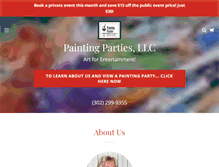 Tablet Screenshot of painting-parties.com